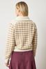 Lilla P. Mixed Stitch Half Zip Sweater - Ivory/Birch - Thumbnail 2