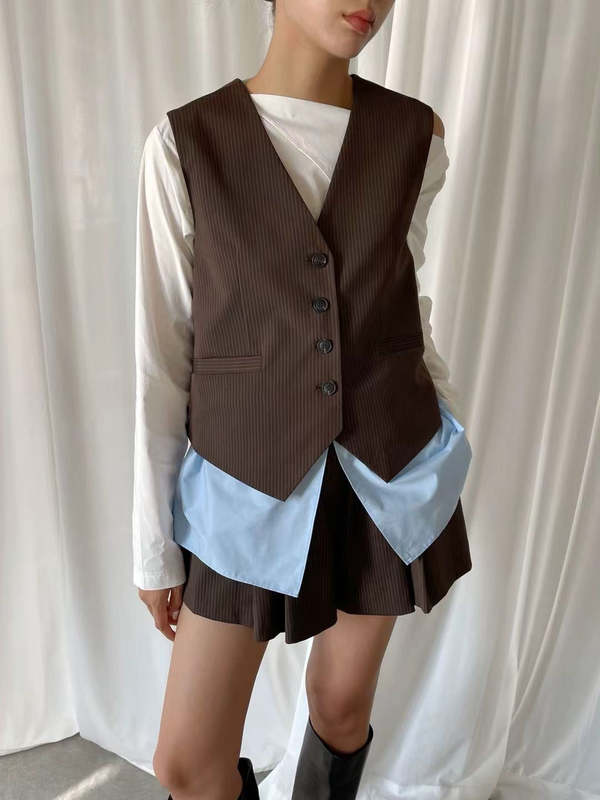 The NKC Store Megan Brown Vest