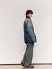 MM6 Maison Margiela Grey Wool Inside Out Pleated Trousers - Thumbnail 8