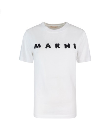☆最終SALE☆ MARNI Tシャツ　38 Marni T-shirt With Logo T-shirt - White/Red | Garmentory