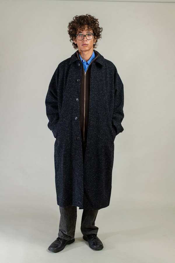 Yoko Sakamoto Bal Collar Coat - Black | Garmentory