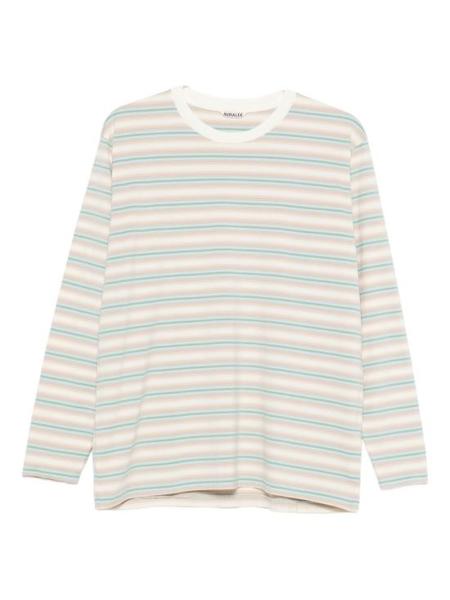 Auralee Luster Plaiting L/S Tee - Light Blue | Garmentory