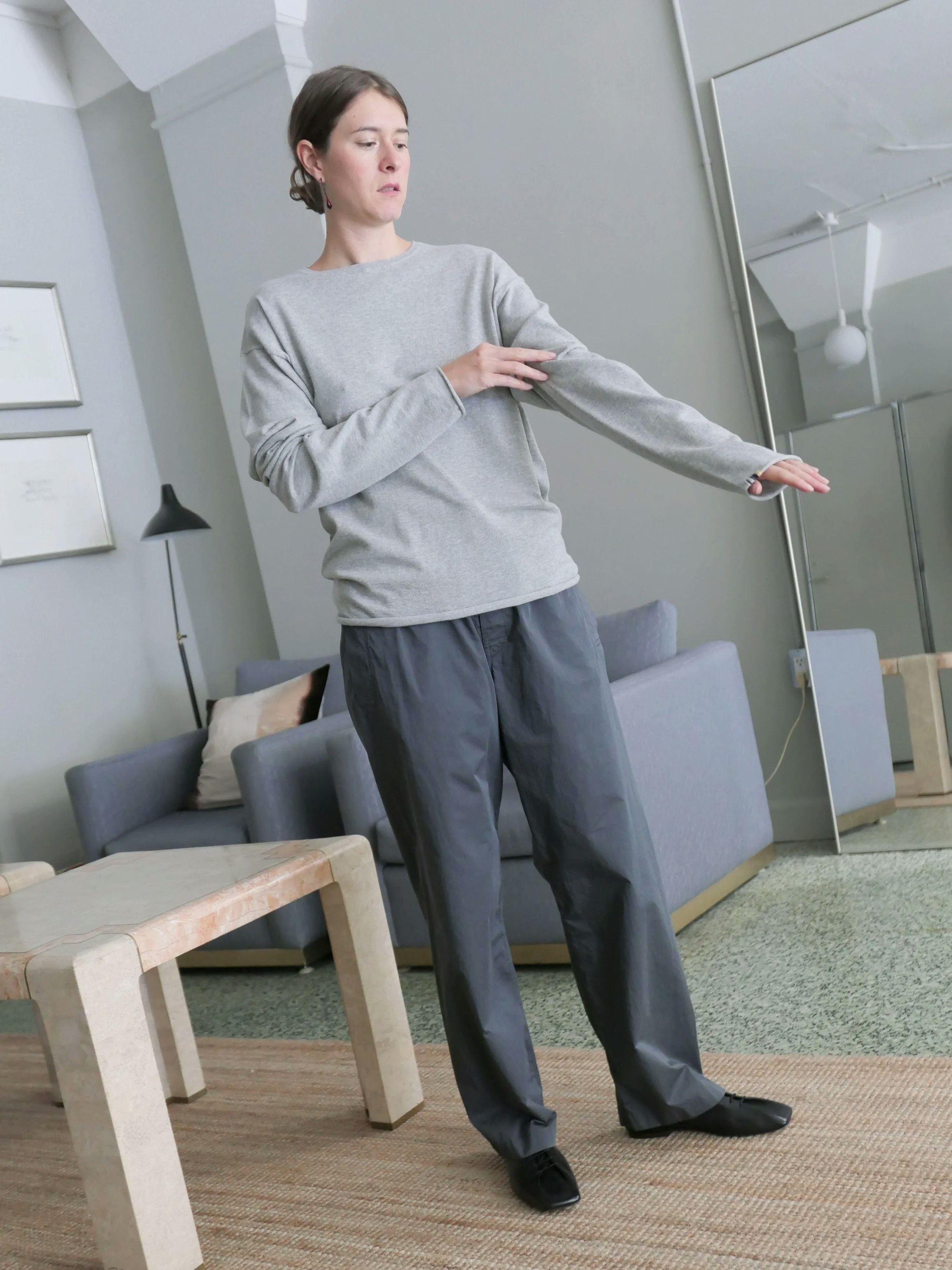 EXTREME CASHMERE N°347 ARIES LONG SLEEVE IN GREY | Garmentory