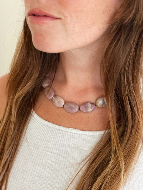 The Ludlow Shop Pink Tourmaline Necklace - Multi Pink