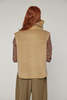 amente Wool Blended Scarf Vest - Cashews - Thumbnail 9