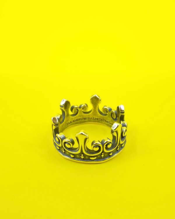 TAKAHIROMIYASHITA The Soloist. Smoked Silver Crown Ring