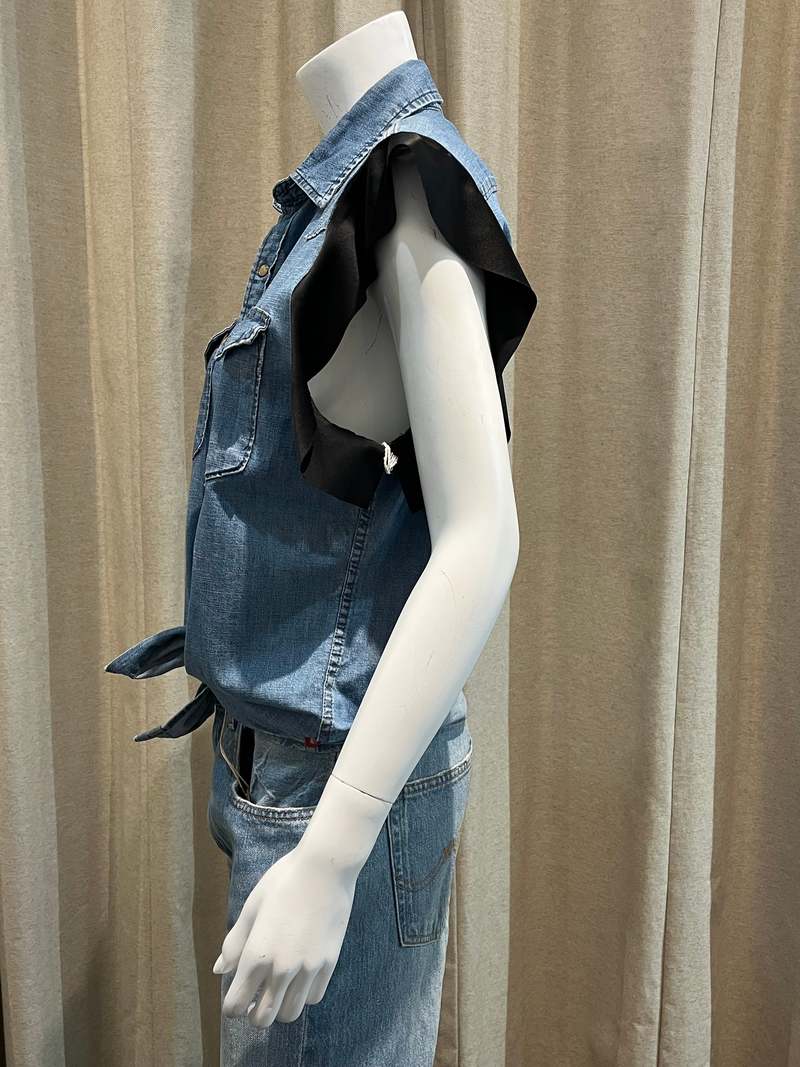 Aquarius Cocktail Hank Vintage Western Shirt w/Ruffles