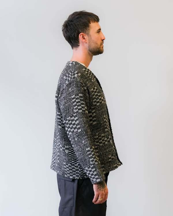 Engineered Garments Knit Cardigan Pattern Block Jacquard | Garmentory