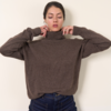 Givéh Hugme Turtleneck Sweater - Coffee - Thumbnail 3
