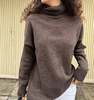 Givéh Hugme Turtleneck Sweater - Coffee - Thumbnail 5