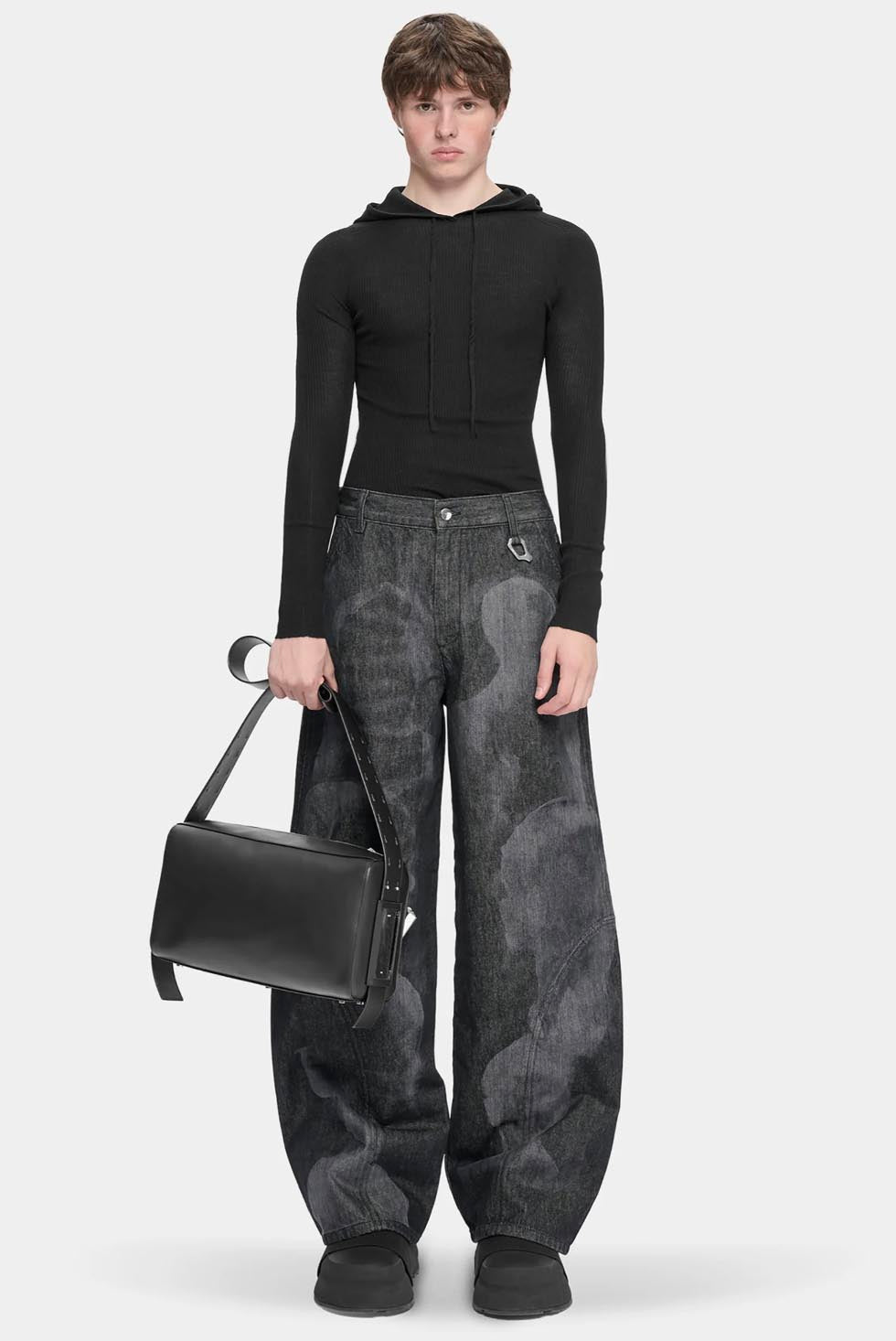 Heliot Emil Basalt Denim Trousers | Garmentory