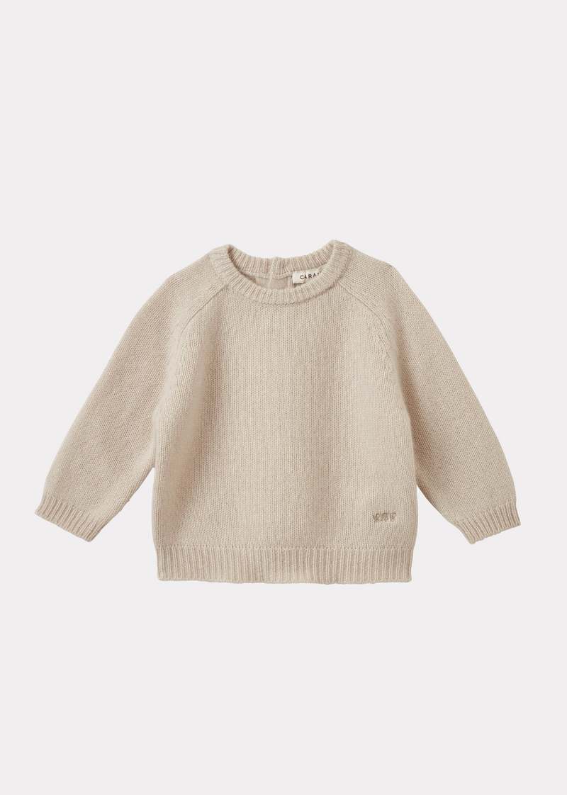 Caramel Poa Baby Cashmere Jumper
