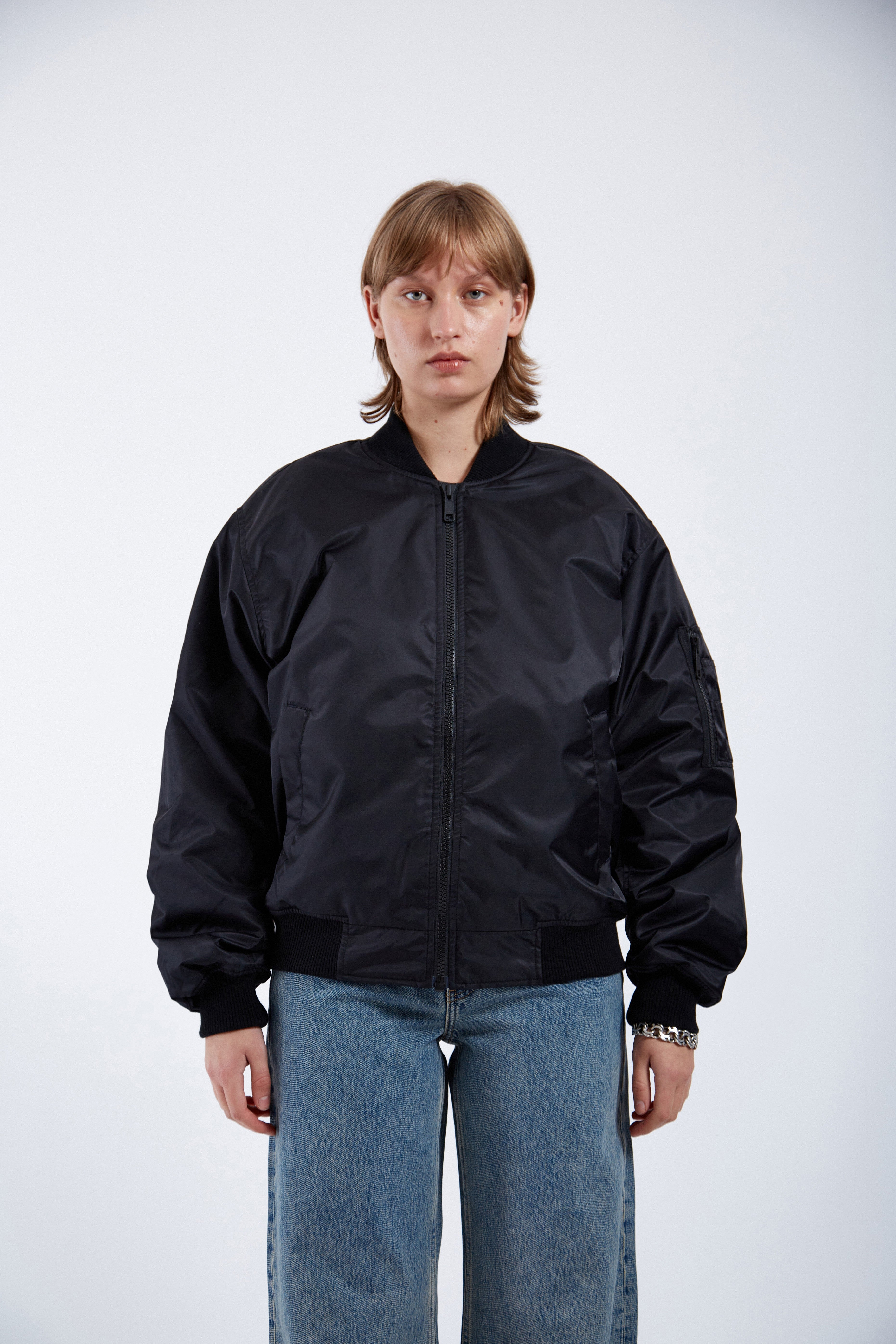 Dr. Denim Jarvis Bomber Jacket - Black | Garmentory