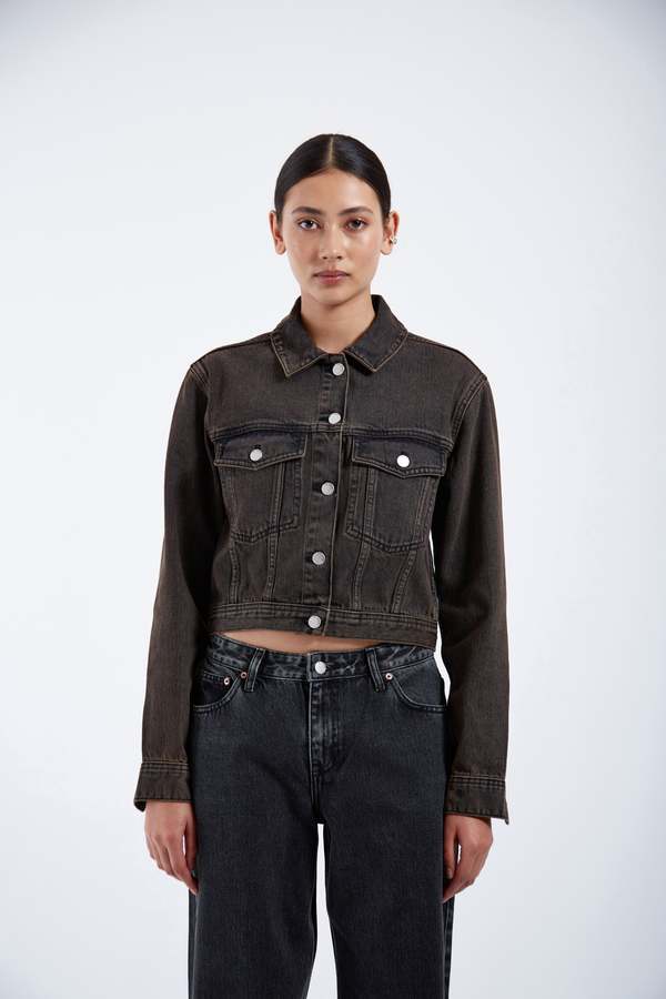 Dr. Denim Becky Jacket - Jet Brown