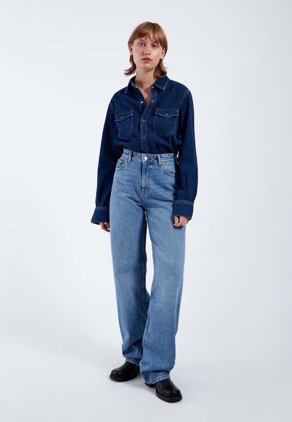 Dr. Denim Suki Shirt - Dark Retro