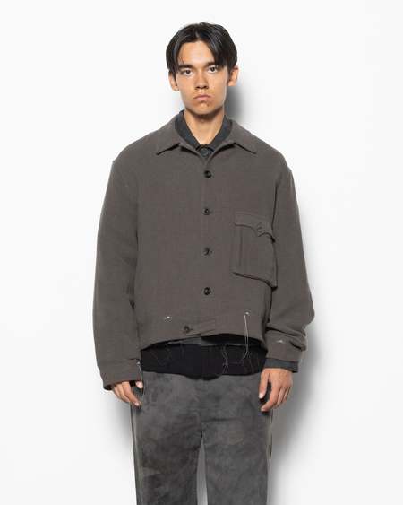 トップス Professor.E Dirt Zip-up Mud Dyed Grey Professor E Dirt Zip-up Mud Dyed Grey | UJNG