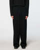Omar Afridi Double Knitted Straight Pants - Black - Thumbnail 1