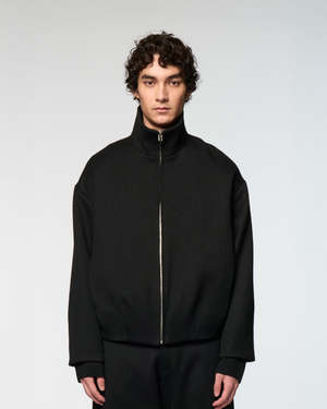 Omar Afridi Stand Collar Bud Blouson - Black | Garmentory