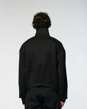 Omar Afridi Stand Collar Bud Blouson - Black | Garmentory