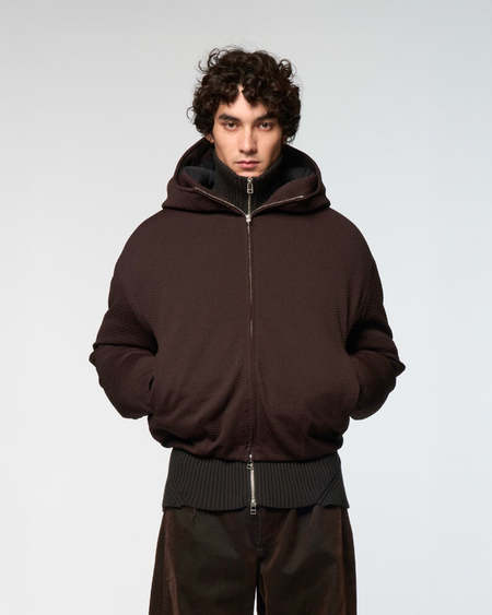 Omar Afridi Balooned Cocoon Coat - Black | Garmentory