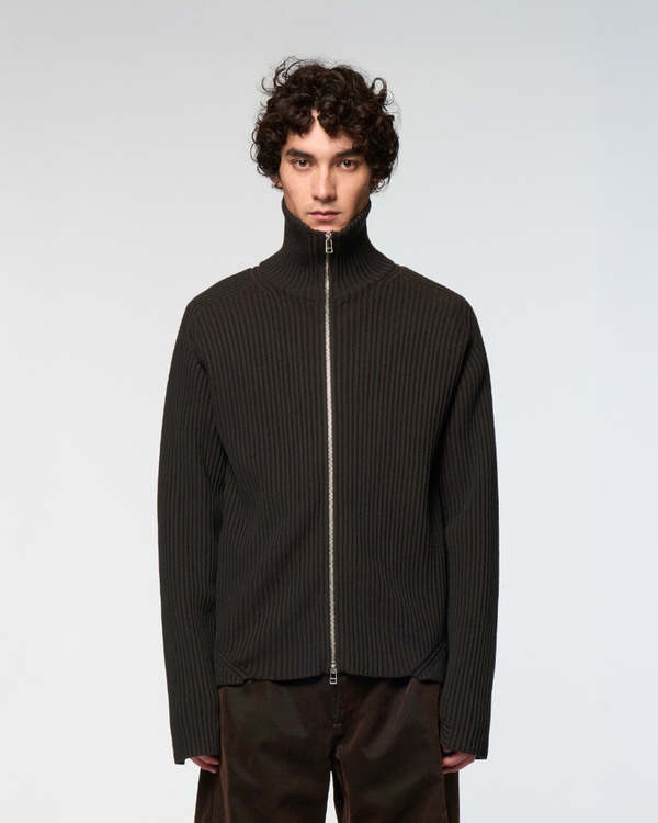 Omar Afridi Articulated Drivers Knit Sweater - Dark Grey/Dark