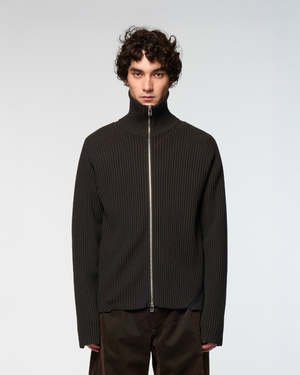 Omar Afridi Articulated Drivers Knit Sweater - Dark Grey/Dark