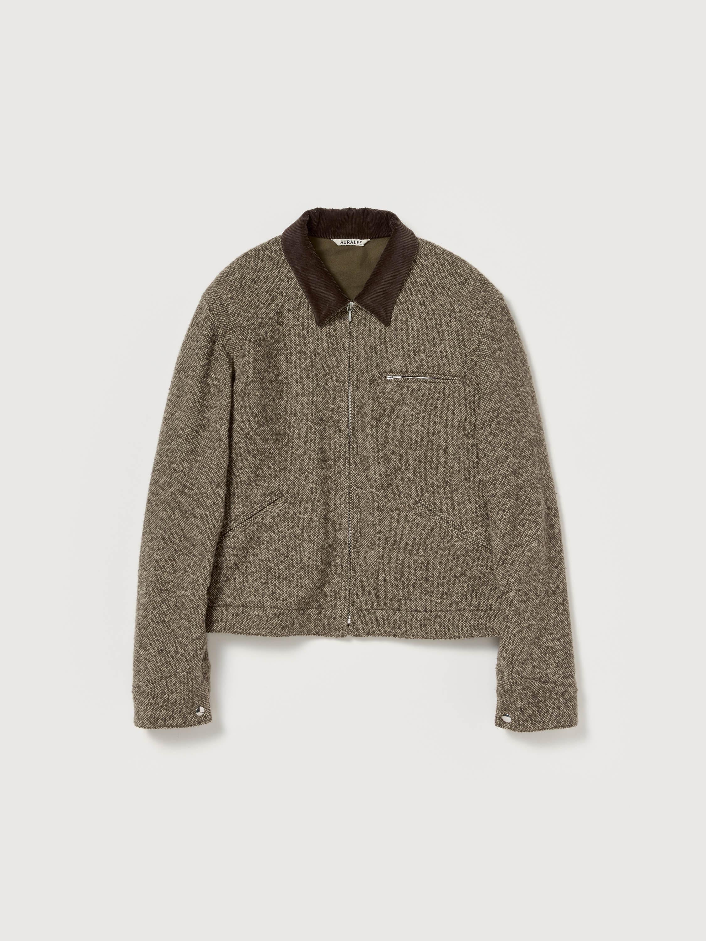Auralee Homespun Tweed Zip Blouson | Garmentory