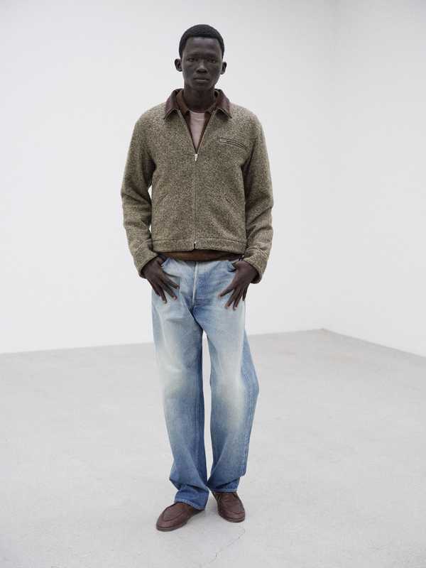 Auralee Homespun Tweed Zip Blouson | Garmentory