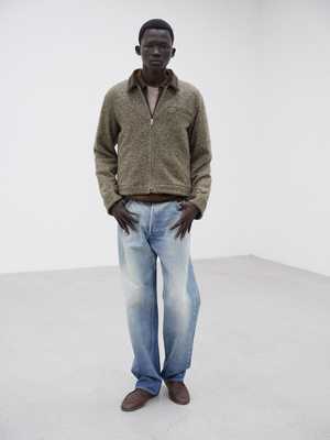 Auralee Homespun Tweed Zip Blouson | Garmentory