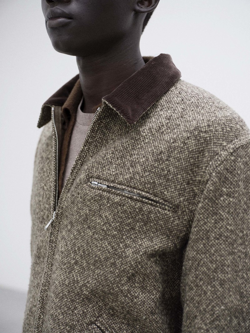 ジャケット・アウター AURALEE SPUN SUMMER TWEED BLOUSON Auralee Homespun Tweed Zip Blouson | Garmentory