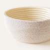 Indego Africa Small Beaded Bowl - White/Black - Thumbnail 3