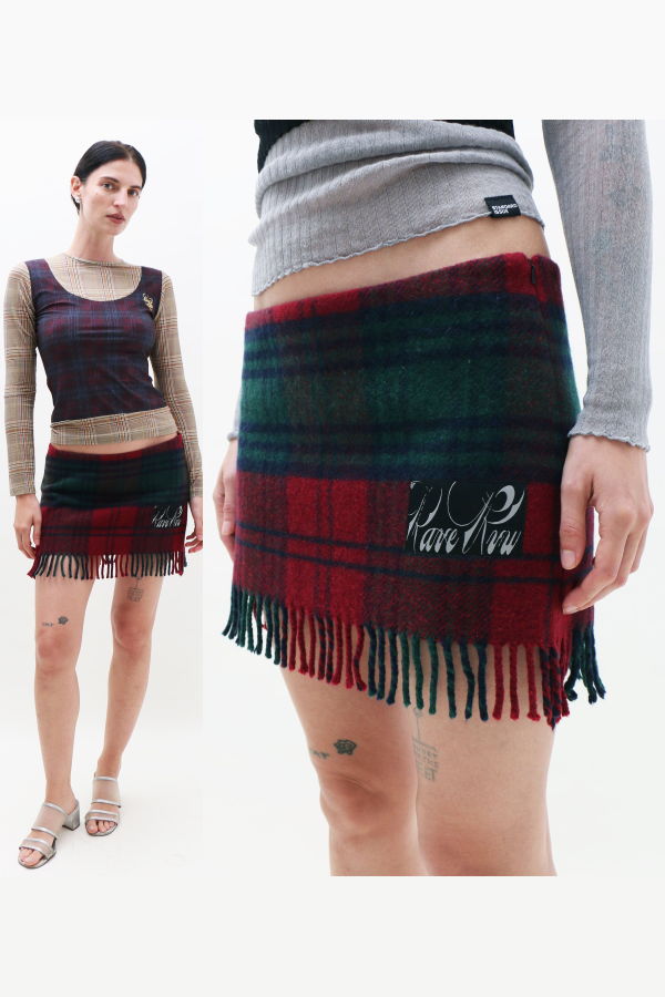 Rave Review Chloe Skirt - Burgundy