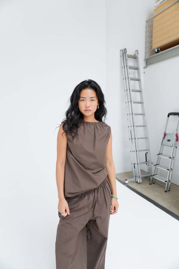 Baserange Mia Top - Mara Brown | Garmentory