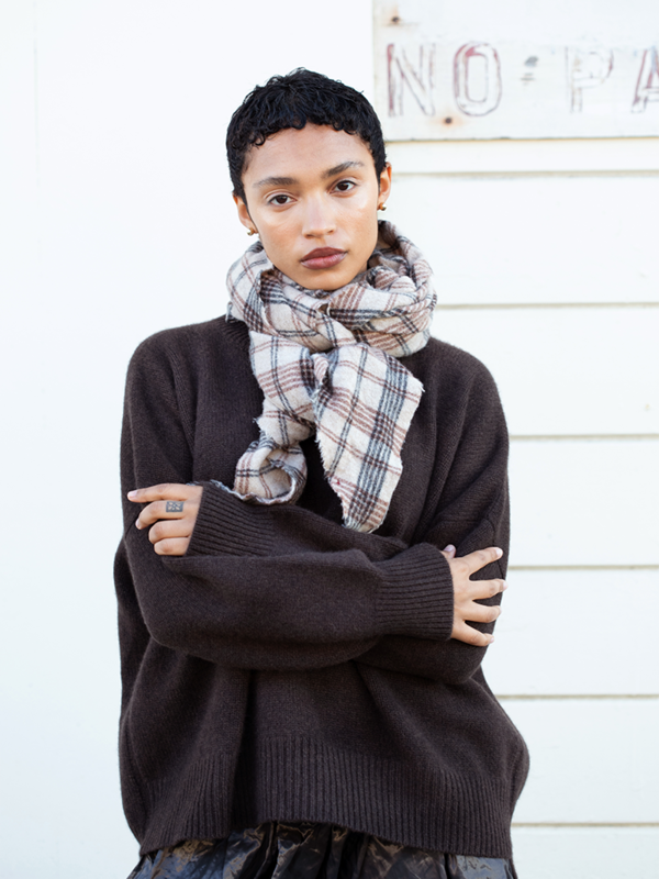 Album di Famiglia Tartan Triangle Scarf | Garmentory