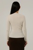 Bare Knitwear Fine Knit Rib Top - Pearl - Thumbnail 3