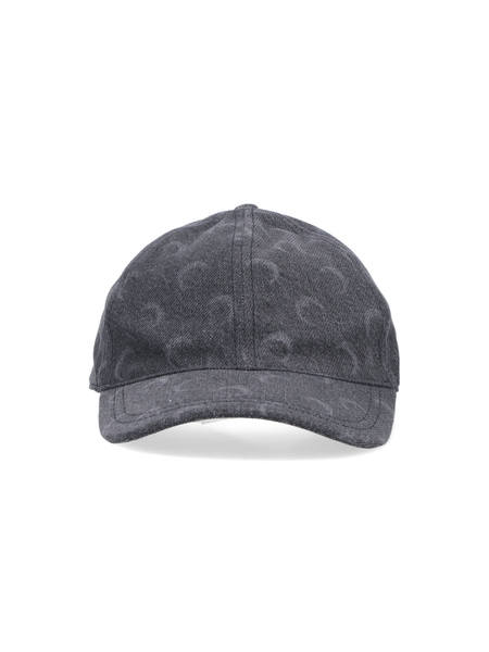 Marine Serre Black Embroidered Cap | Garmentory