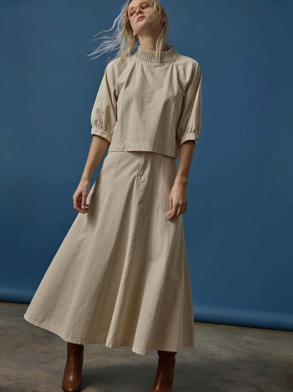 Lilla P. Seamed Maxi Skirt