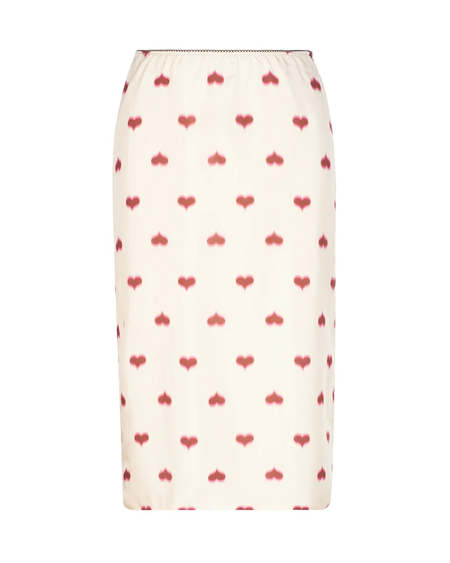 Auralee Panama Stripe Pleated Skirt - Ivory | Garmentory