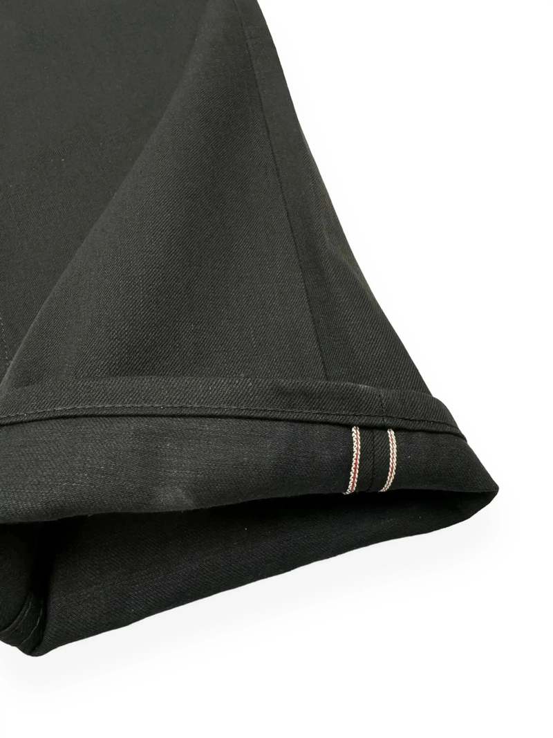 Naked & Famous Strong Guy Black Selvedge Jeans - Black