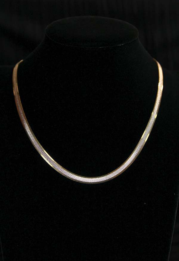The NKC Store Two-Tone Snake Chain Necklace