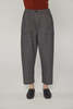 amente Wool Blend Herringbone Pants - Black/Grey - Thumbnail 2