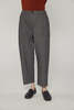 amente Wool Blend Herringbone Pants - Black/Grey - Thumbnail 3