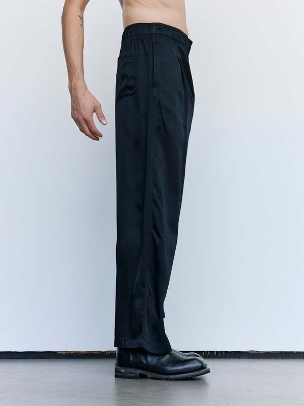 Our Legacy Fresh Black Tarmac Twill Viscose Leisure Trouser