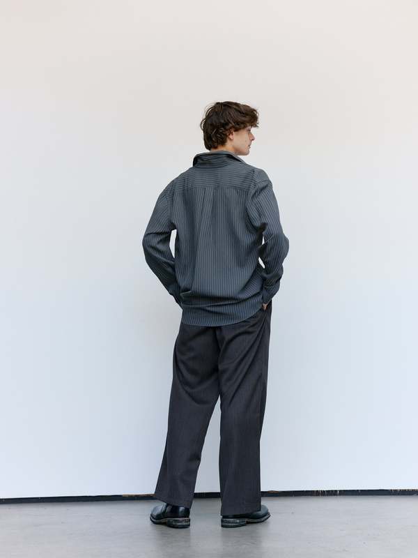 Our Legacy Iron Stripe Ceremony Viscose Beyond Shirt