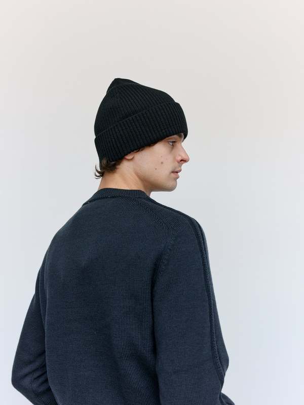 Our Legacy Off Black Rustic Merino True Roundneck Sweater | Garmentory