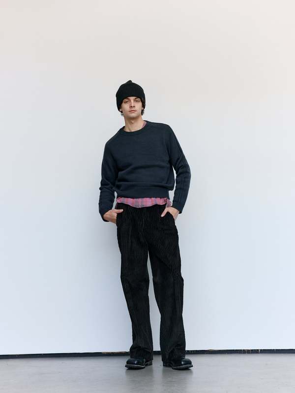TRUE ROUNDNECK Off Black 46 Our Legacy True Round Neck Sweater in