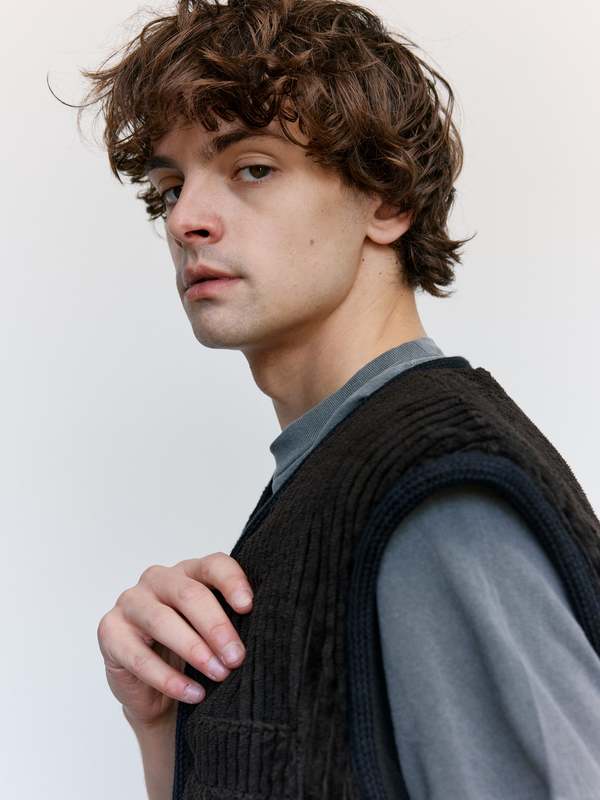 Our Legacy Profound Brown Cotton Mammoth Cord Top Vest | Garmentory