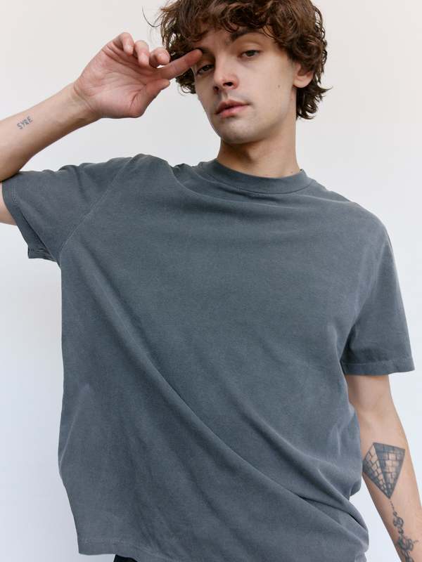 Our Legacy Worn Black Legacy Jersey Cotton Box T-Shirt