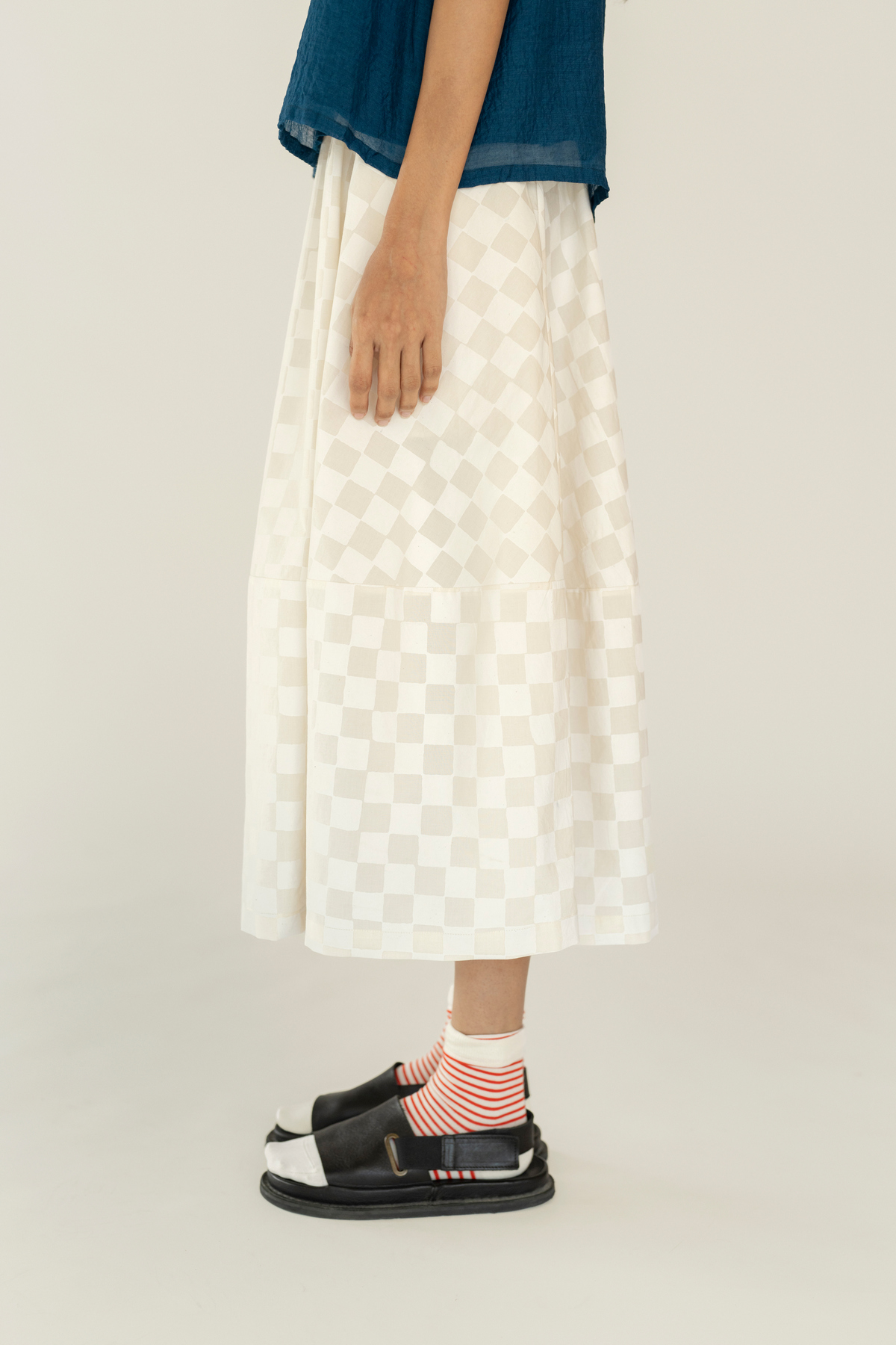 Runaway Bicycle Spot Chess Skirt - Image 2 of 4