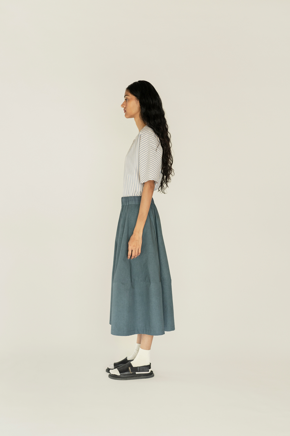 Runaway Bicycle Spot Skirt - Grey - Image 1 of 5